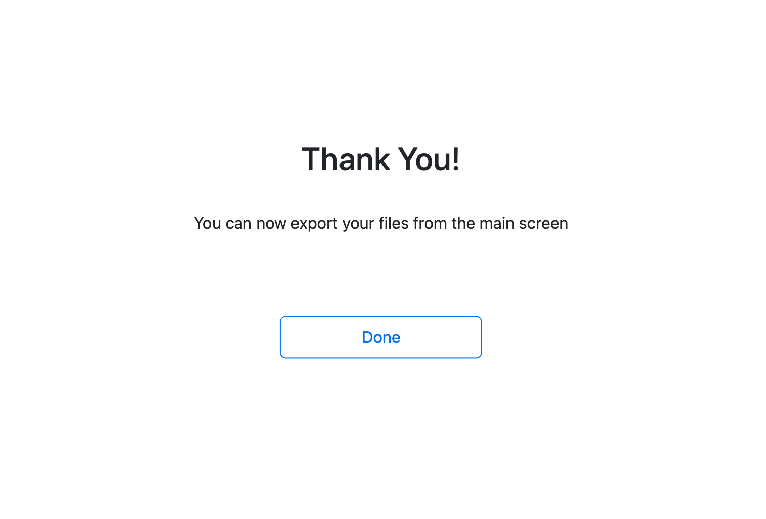 export files