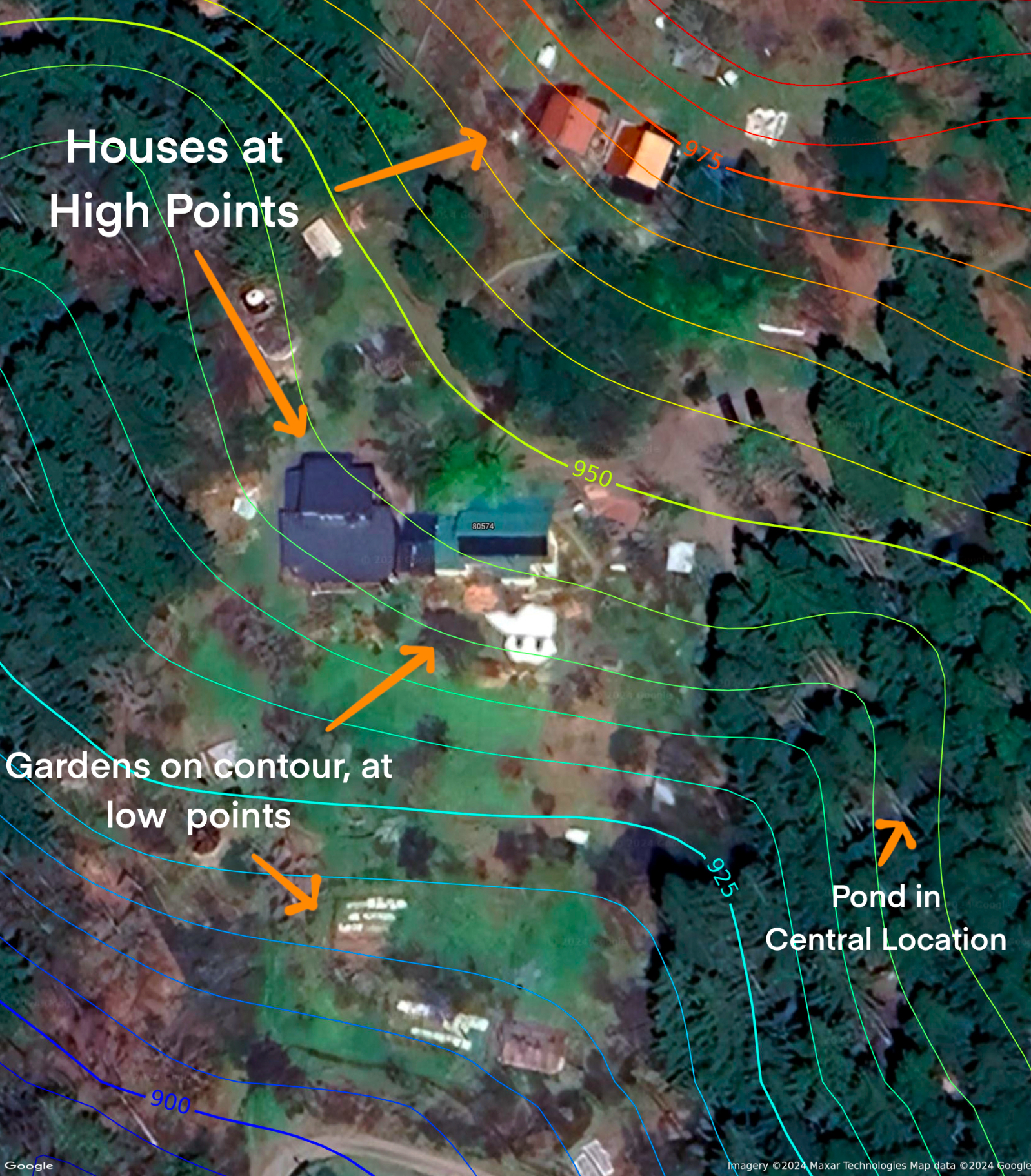 permaculture contour map