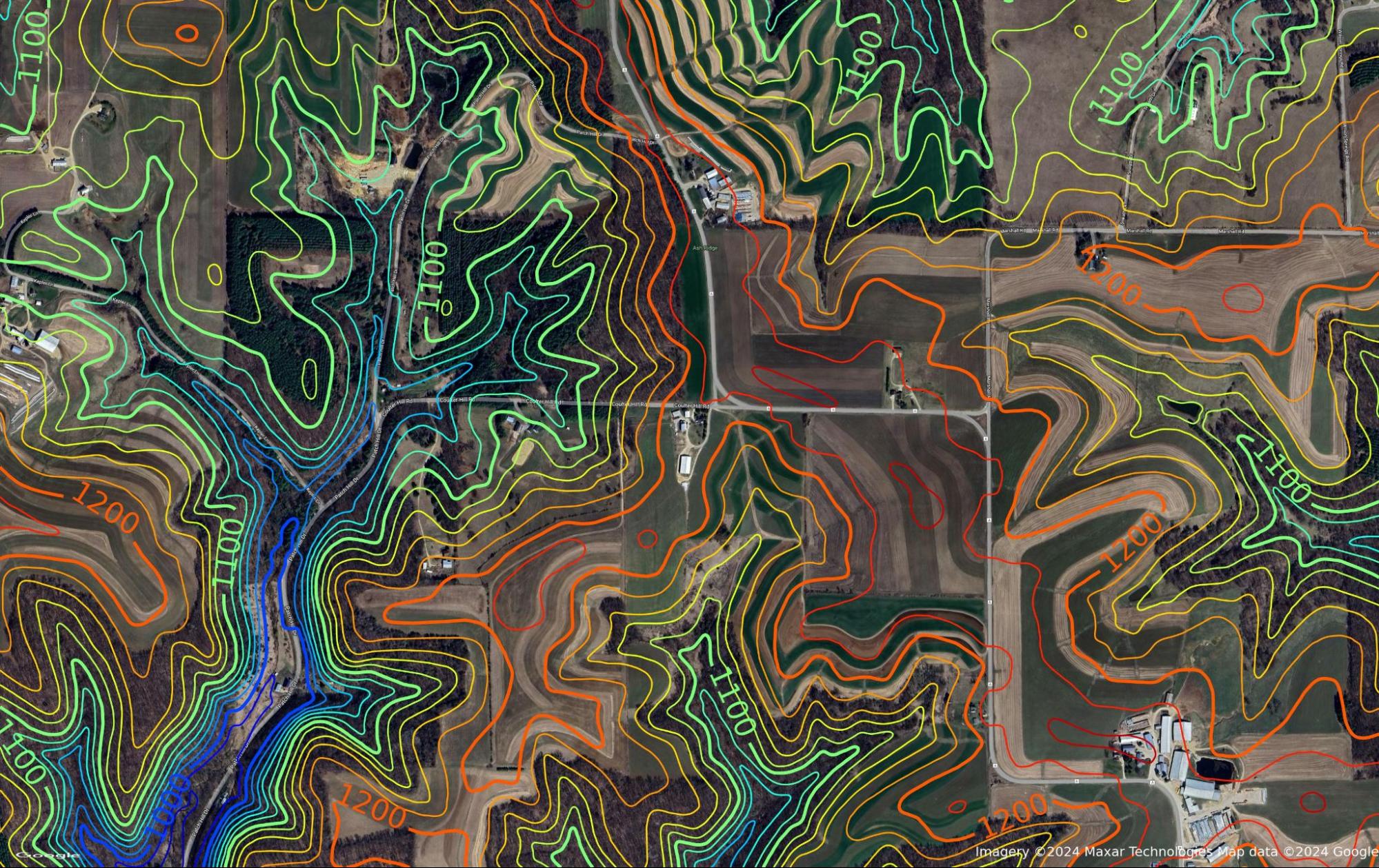 permaculture contour map