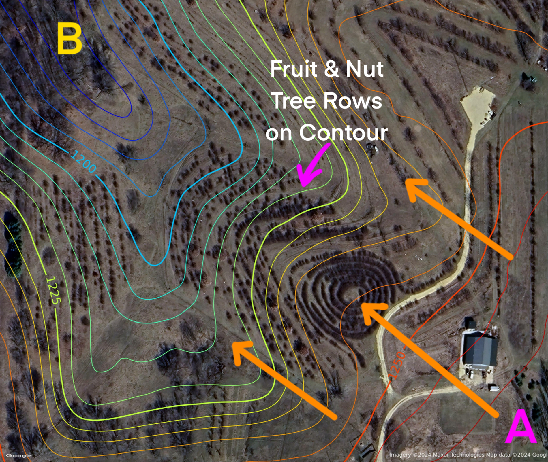 permaculture contour map